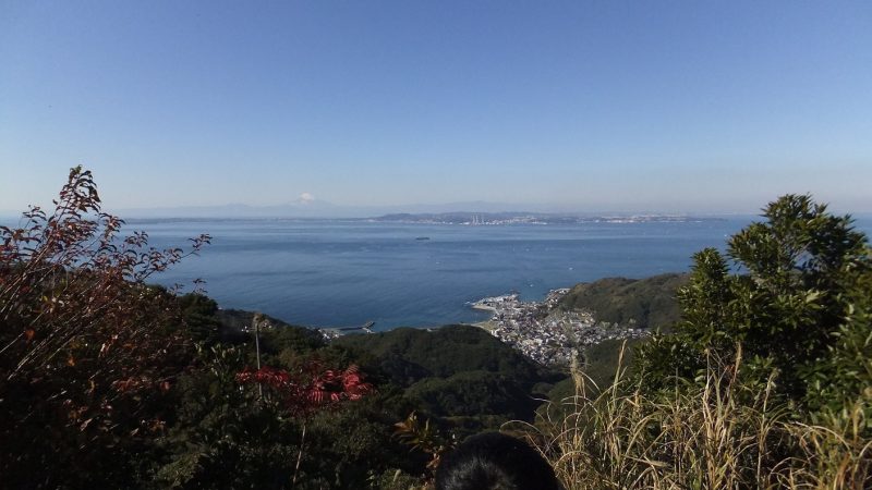 鋸山 東京湾を望む展望台 富士山