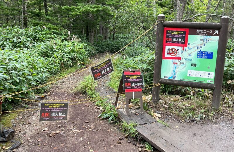 上高地 遊歩道 通行止め情報