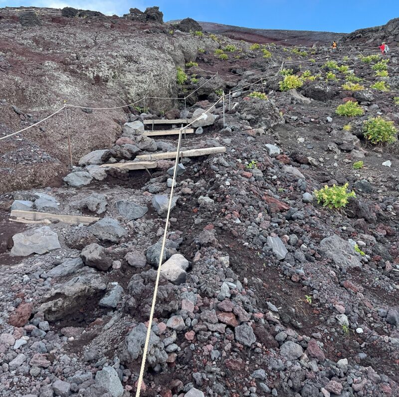 富士山 富士宮ルート 登山道 八合目