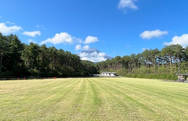 富士山 吉田ルート 山麓駐車場からの富士山