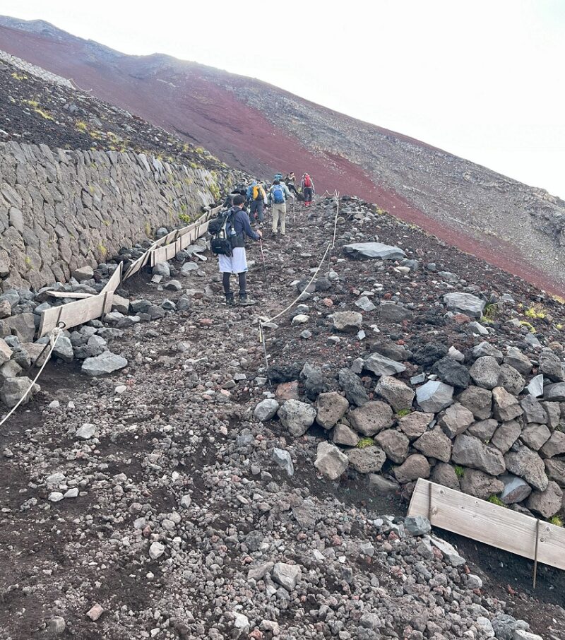 富士山 吉田ルート 七~八合目付近