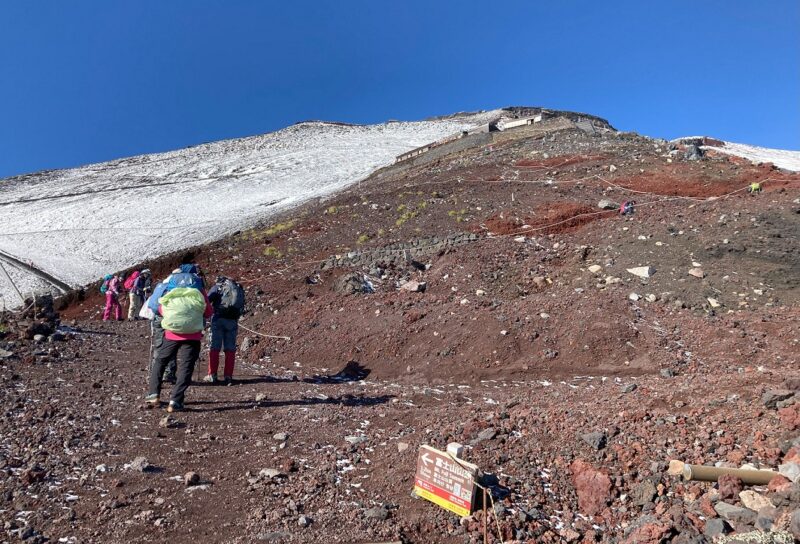 富士山 吉田ルート 登山道 本八合目