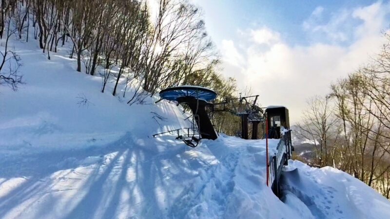 水上高原スキーリゾート 第2ロマンスリフト降り場