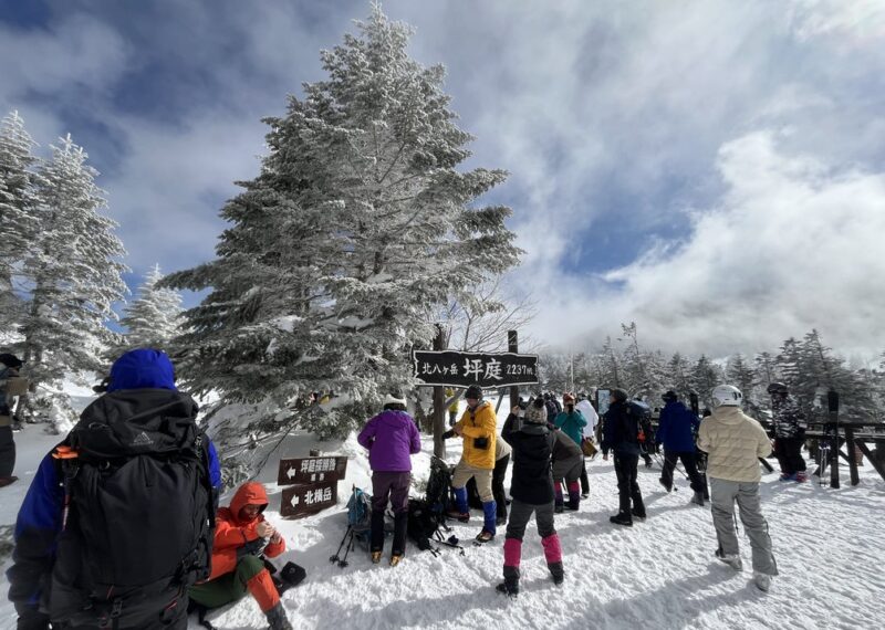 ピラタス蓼科スノーリゾート 坪庭のにぎわい