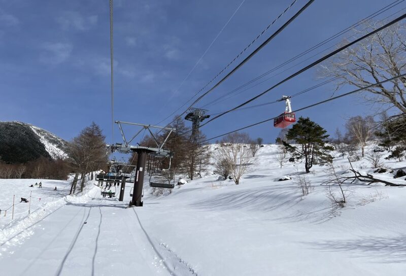 ピラタス蓼科スノーリゾート スーパークワッドとロープウェイ