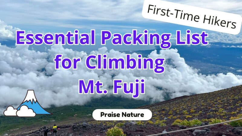 [First-Time Hikers] Essential Packing List for Climbing Mt. Fuji ...